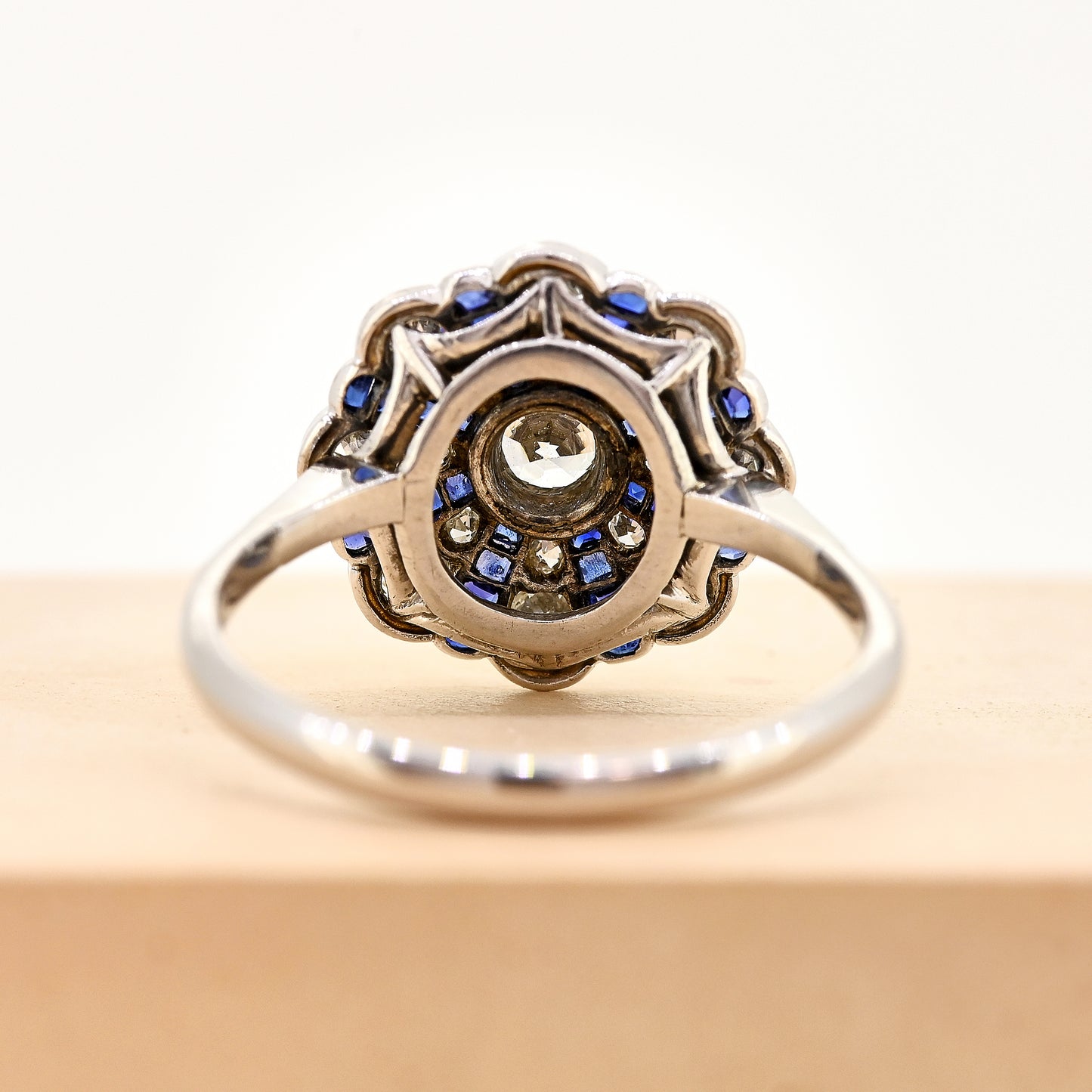 Antique sapphire and diamond ring, antique art deco sapphire and diamond ring, antique sapphire ring, art deco ring, art deco sapphire ring, 
