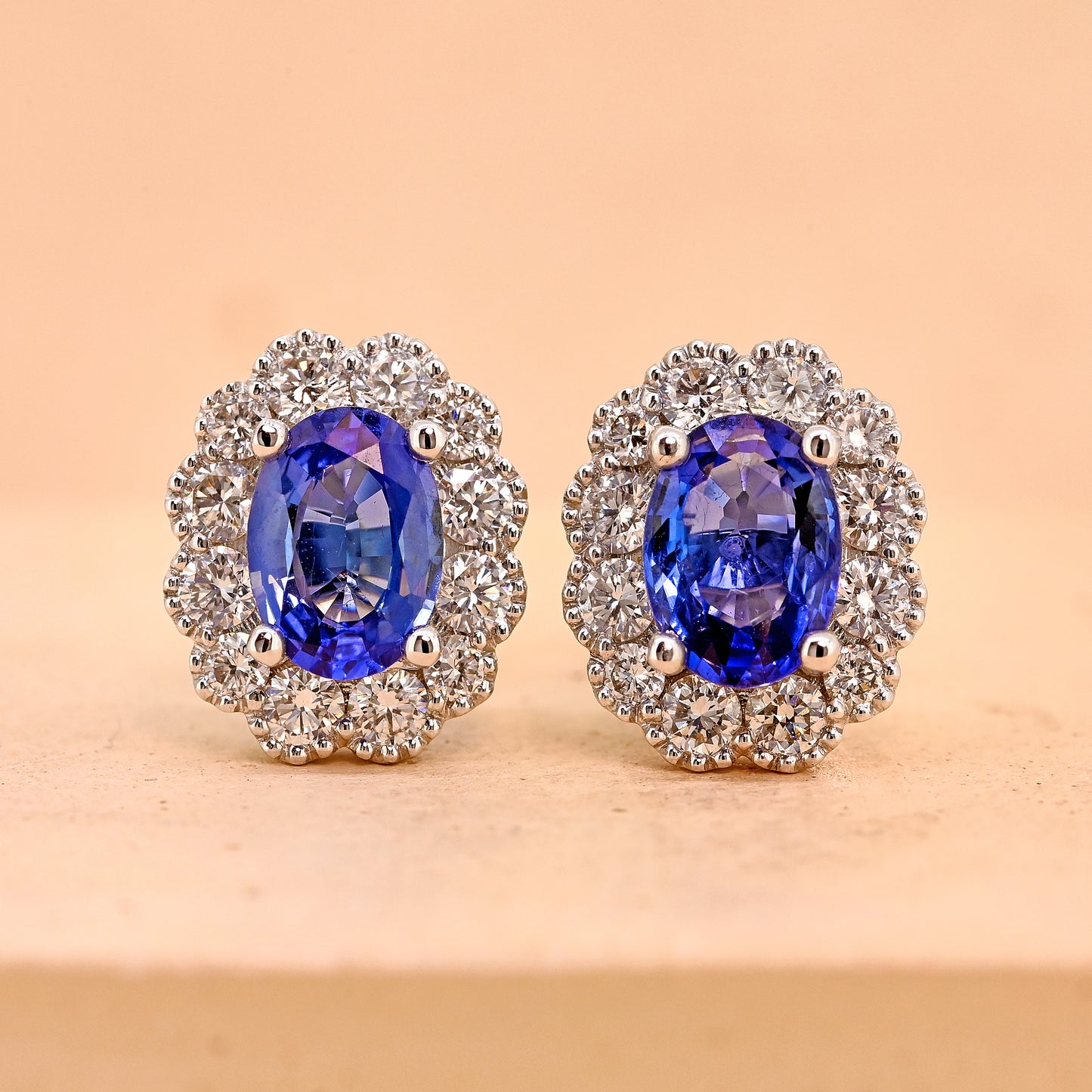 sapphire and diamond cluster sapphire earring sapphire and diamond cluster earring navy blue sapphire sapphire cluster earrings 18ct white gold sapphire earrings 18ct white gold sapphire and diamond earrings