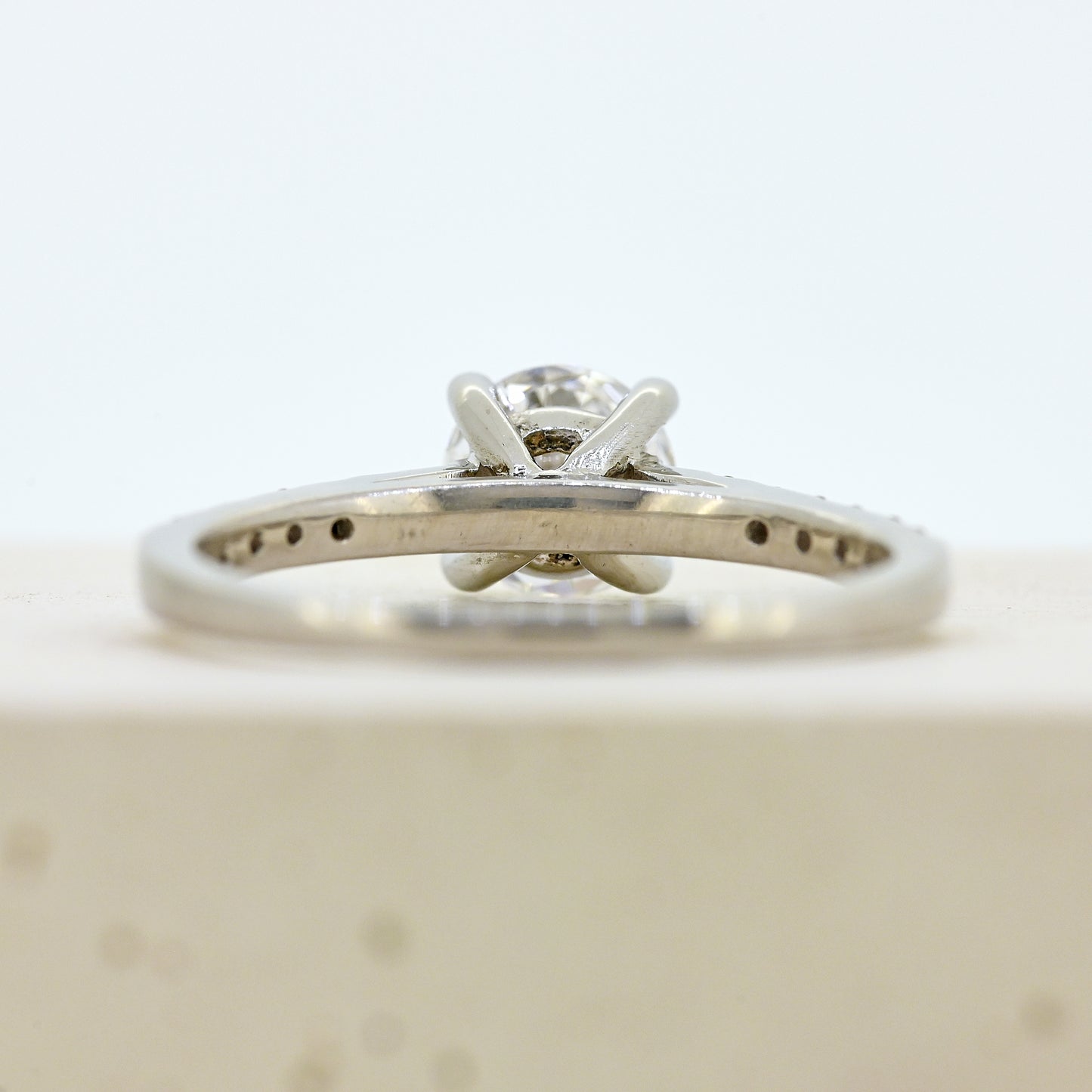 diamond solitaire, platinum and diamond solitaire, certified diamond, diamond set shoulders, simple diamond ring, simple diamond solitaire, colour d diamond