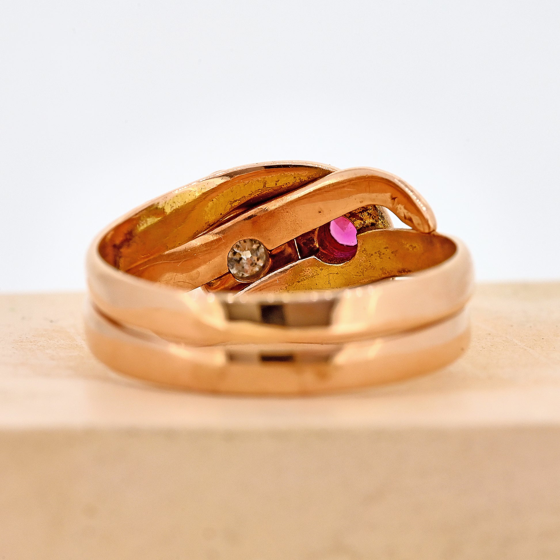 Antique rings, Antique snake ring, antique ruby ring, antique ruby and diamond ring, Victorian ring, Victorian snake ring, Victorian rose gold ring, snake ring, ruby and diamond snake ring, antique ruby and diamond snake ring, Victorian ruby and diamond snake ring