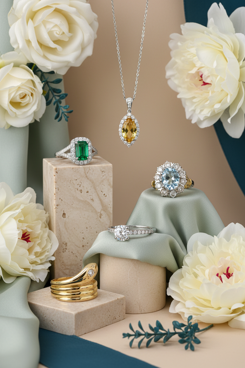 Mobile-optimized jewelry lifestyle banner